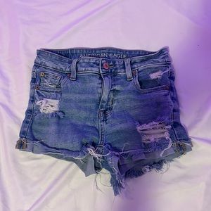 American eagle jean shorts size 0 “stretch”